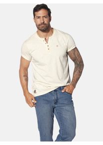 T-Shirt Jan Vanderstorm "T-Shirt THOKHELM", Damen, Gr. 7XL, wei&szlig; (wollwei&szlig;), Obermaterial: 100% Baumwolle CO., Shirts T-Shirt