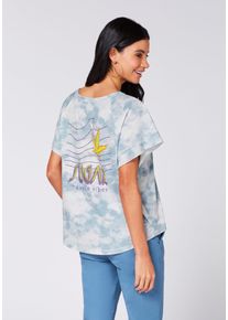 Print-Shirt Chiemsee, Damen, Gr. L (40), wei&szlig;, light blau, 100% Baumwolle, Rundhals, Shirts Print-Shirt