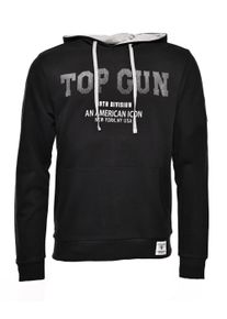 Kapuzensweatshirt Top Gun "Hoodie TG20213008", Herren, Gr. XL, schwarz, Obermaterial: 100% Baumwolle CO., Pullover Kapuzensweatshirt