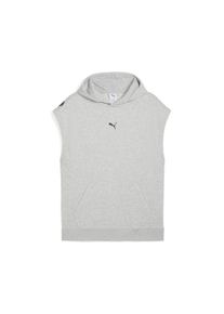 Kapuzensweatshirt Puma "M GRAPHIC FRENCH TERRY SLEEVELESS HOODIE", Herren, Gr. XXL, grau (light gray heather), Sweatware, Obermaterial: 70% Baumwolle, 30% Polyester, regular fit normal, Rundhals, angesetztes B&uuml;ndchen, Sweatshirts Kapuzensweatshirt, mit DryCELL-Technologie, aus atmungsaktiver Baumwollmischung
