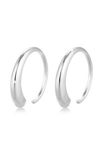 Paar Creolen Elli "Ohrringe Creolen Ohrh&auml;nger 925 Sterling Silber" Gr. 18, silber, Ohrringe, Damen, ohne Stein, Silber 925 (Sterlingsilber), Paar Creolen