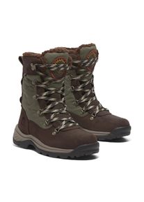 Winterstiefel Timberland "CHOCORUA TALL LACE UP WATERPROOF SNOW BOOT", Damen, Gr. 38,5, braun (schwarz braun full grain), Leder, Schuhe Winterstiefel, Snowboots, Winterboots, Winterschuhe, wasserdicht
