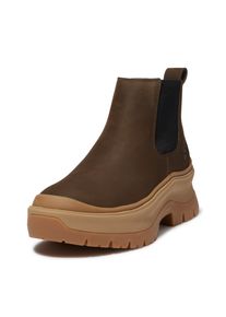 Chelseaboots Timberland "ROXIE LANEMID CHELSEA BOOT", Damen, Gr. 39,5, braun (schwarz braun nubuck), Leder, Schuhe Chelseaboots, Stiefelette, Winterschuhe, Ankle Boots