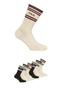 Tennissocken Fila "JUNIOR BOY LIFESTYLE NORMAL PLAIN SOCKS", Damen, Gr. 23-26, wei&szlig;, schwarz, Baumwollmischung, Socken Tennissocken, mit sportlichem Streifenbund