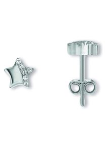 Paar Ohrstecker ONE ELEMENT "Zirkonia Stern Ohrringe Ohrstecker aus 925 Silber", silber, Ohrringe, M&auml;dchen, Silber 925 (Sterlingsilber), Paar Ohrstecker