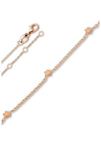 Fu&szlig;kette ONE ELEMENT "Fu&szlig;kettchen Rundankerkette aus 925 Silber 25 cm" Gr. 25, silber, Fu&szlig;ketten, Damen, Silber 925 (Sterlingsilber), Fu&szlig;kette