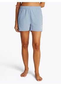 Shorts "SHORTS", Damen, Gr. M (38), N-Gr, blau (brisk blau), Jersey, Obermaterial: 82% Baumwolle, 18% Polyester, Tommy Hilfiger Underwear, unifarben, Basic, Basic kurz, Hosen Shorts, mit Logo