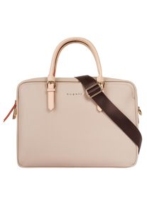Aktentasche Bugatti "ELLA", Damen, Gr. B/H/T: 37cm x 27cm x 6cm onesize, beige, Kunstfaser, unifarben, Taschen Aktentasche