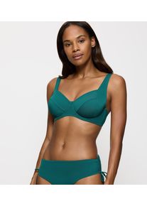 B&uuml;gel-Bikini-Top Triumph "Summer Mix & Match W 01 sd", Damen, Gr. 38, Cup C, mystic sea, Microfaser, Obermaterial: 80% Polyamid, 20% Elasthan, Bikini-Oberteile B&uuml;gel-Bikini-Top, Power-Mesh f&uuml;r gr&ouml;&szlig;ere Cups