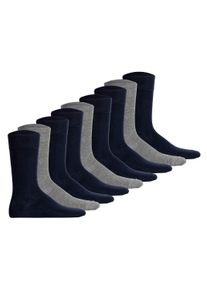 Kurzsocken Hudson "Socken EASY&sup3; 9-PACK 9er Pack", Damen, Gr. 39-42, bunt (dunkelblau, grau), Obermaterial: 80% Baumwolle CO. 17% Polyamid PA. 3% Elasthan EL., Socken Kurzsocken