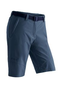 Funktionsshorts Maier Sports "Lawa", Damen, Gr. 44, Normalgr&ouml;&szlig;en, blau (jeansblau), 90% Polyamid, 10% Elasthan, Hosen Funktionsshorts, Damen Shorts, kurze Wanderhose, Outdoorhose mit 2 Taschen, Regular Fit