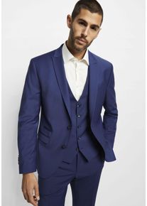 Baukastensakko Cinque "CICASTELLO", Herren, Gr. 94, blau, Obermaterial: 53% Polyester, 43% Schurwolle, 4% Elasthan, unifarben, schmal, Sakkos Baukastensakko, Slim-Fit