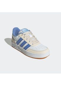 Sneaker adidas Sportswear "BREAKBASE KIDS", Damen, Gr. 38,5, wei&szlig; (cloud wei&szlig;, blau fusion, glow blau), Synthetik, Textil, Schuhe Sneaker, f&uuml;r Kinder & Jugendliche