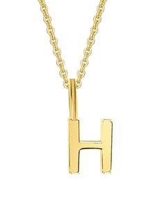 Kettenanh&auml;nger ONE ELEMENT "Buchstabe H Buchstaben Anh&auml;nger aus 333 Gelbgold", gold, Schmuckanh&auml;nger, Damen, Gelbgold 333, Kettenanh&auml;nger