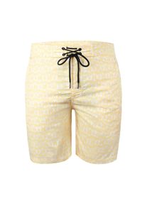 Badeshorts YEAZ "Badeshorts DAZZERS", Herren, Gr. S, US, gelb, Obermaterial: 97% Polyester PES. 3% Elasthan EL., Badehosen Badeshorts