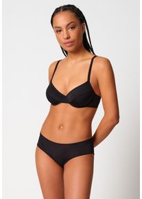 B&uuml;gel-BH Skiny "Timelessentials", Damen, Gr. 75, Cup C, anthraschwarz stripes, Obermaterial: 80% Polyamid, 20% Elasthan, gestreift, normal, BHs B&uuml;gel-BH, ohne Schale, mit optischer Trennungsnaht, bequem, elastisch