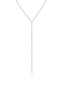 Y-Kette Elli "Halskette Erbskette Y-Kette Geo Design Rechteck 925 Silber" Gr. 40, silber, Halsketten, Damen, ohne Stein, Silber 925 (Sterlingsilber), Y-Kette