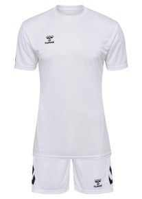 Sportanzug Hummel "HMLLOGO SET", Herren, Gr. L (52), wei&szlig;, Obermaterial: 100% Polyester, Sportanz&uuml;ge Sportanzug, f&uuml;r Fitnessaktivit&auml;ten, aus atmungsaktivem Polyester