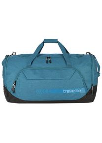 Reisetasche Travelite "KICK OFF, verschiedene Gr&ouml;&szlig;en und Farben", Damen, Gr. B/H/T: 70cm x 40cm x 43cm, blau (petrol), Polyester, unifarben, Taschen Reisetasche, Reisegep&auml;ck Sporttasche Freizeittasche mit Aufsteckfunktion
