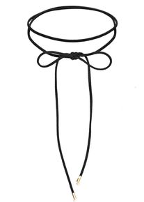 Choker Elli "Halskette Choker Velour Leder Schwarz 925 Silber" Gr. 36, gold, Halsketten, Damen, ohne Stein, Silber 925 (Sterlingsilber), Choker