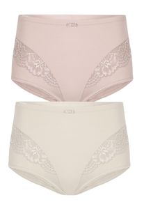 Miederslip SuSa "2er Pack Miederslip London", Damen, Gr. 50, bunt (nude champagner), Stoff, Obermaterial: 75% Polyamid PA. 25% Elasthan EL., Unterhosen Miederslip