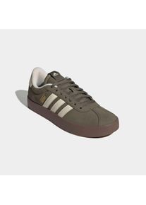 Sneaker adidas Sportswear "VL COURT 3.0", Herren, Gr. 47, olive strata, cream wei&szlig;, gum5, Leder, Synthetik, Schuhe Sneaker, inspiriert vom Design des adidas samba