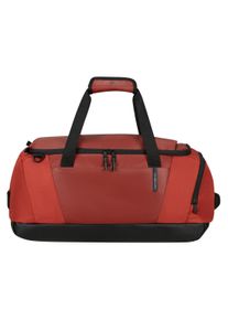 Reisetasche Samsonite "ARMOX", Damen, Gr. B/H/T: 55cm x 28cm x 33cm, braun (rust), Polyester, Taschen Reisetasche, Duffle S personalisierbar als Rucksack tragbar
