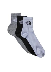 Sportsocken The North Face "MULTI SPORT CUSH QUARTER SOCK 3P", Herren, Gr. XS (35/37), schwarz (schwarz assorted), Materialmix, Socken Sportsocken, f&uuml;r Erwachsene, mit Logostickerei, mit Bel&uuml;ftungszonen