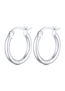 Paar Creolen Elli "Ohrringe Creolen B&uuml;gelcreolen 925 Silber" Gr. 16, silber, Ohrringe, Damen, ohne Stein, Silber 925 (Sterlingsilber), Paar Creolen