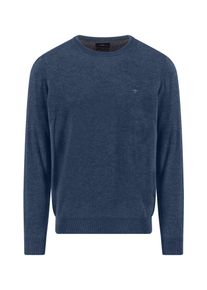Rundhalspullover Fynch-Hatton, Herren, Gr. XXL, night, Strick, Obermaterial: 90% Wolle, 10% Kaschmir, unifarben, regular fit taillenbedeckt, Rundhals, Rippb&uuml;ndchen, Pullover Rundhalspullover, aus Wolle und Kaschmir, mit Rundhalsausschnitt, Regular Fit