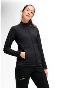 Fleecejacke Maier Sports "DA-MIDLAYERJACKE SINAIA W", Damen, Gr. 46, schwarz, Obermaterial: 100% Polyester, Jacken Fleecejacke