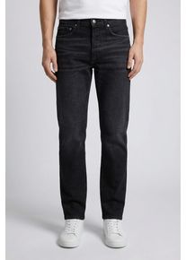 Straight-Jeans Calvin Klein Jeans "STANDARD STRAIGHT", Herren, Gr. 31, L&auml;nge 34, schwarz (denim schwarz), Denim/Jeans, Obermaterial: 99% Baumwolle, 1% Elasthan, unifarben, straight fit, Jeans Straight-Jeans, Coinpocket, Logostickerei