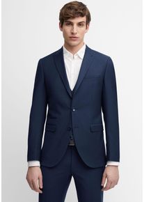 Baukastensakko Cinque "CICASTELLO", Herren, Gr. 48, blau (dunkelblau), Obermaterial: 53% Polyester, 43% Schurwolle, 4% Elasthan, unifarben, schmal, Sakkos Baukastensakko, Slim-Fit