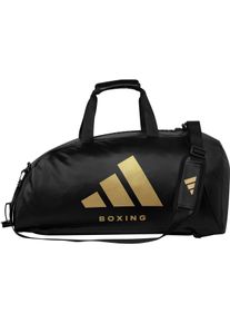 Sporttasche adidas Performance "2in1 Bag PU Boxing" Gr. L, schwarz (schwarz, gold), Taschen, M&auml;dchen, B/H/T: 72cm x 34cm x 34cm L, Kunstleder, Sporttasche, Adidas Logo, B:72cm H:34cm T:34cm
