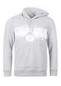 Hoodie Top Gun "Hoodie TG20201123", Herren, Gr. L, grau (grau m&eacute;lange), Obermaterial: 50% Baumwolle CO. 50% Polyester COOLMAX PES(Coolmax)., Pullover Hoodie