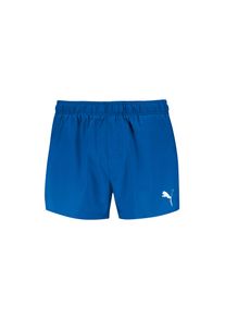 Badeshorts Puma "Puma SWIM MEN SHORT SHORTS 1P", Herren, Gr. L, N-Gr, blau (vivid blau), Web, Obermaterial: 100% Polyester, Badehosen Badeshorts, mit Seitentaschen