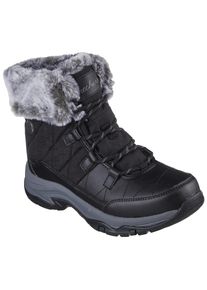Winterboots Skechers "TREGO-", Damen, Gr. 36, schwarz, Lederimitat, Textil, Schuhe Winterboots, Snowboots mit Fellimitat-Besatz
