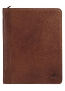 Dokumententasche Bodenschatz, Damen, Gr. B/H/T: 25cm x 33cm x 2cm onesize, braun, Leder, leicht gl&auml;nzend, unifarben, Taschen Dokumententasche, echt Leder