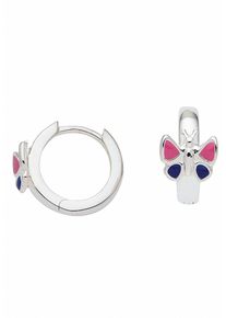 Adelia&acute;s Paar Creolen ADELIA&acute;S "925 Silber Ohrringe Creolen Schmetterling &Oslash; 12,4 mm", silber, Ohrringe, Damen, Silber 925 (Sterlingsilber), Paar Creolen