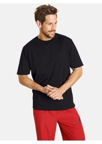 T-Shirt Jan Vanderstorm "Doppelpack T-Shirt ERKE", Herren, Gr. XL, schwarz, Obermaterial: 100% Baumwolle CO., comfort fit normal, Rundhals, Shirts T-Shirt, reine Baumwolle (2er-Pack)