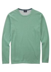 Rundhalspullover OLYMP "OLYMP Strick Casual", Herren, Gr. XL, gr&uuml;n (smaragd), Obermaterial: 100% Baumwolle, schmal, Rundhals, Pullover Rundhalspullover, Crew Neck