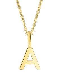 Kettenanh&auml;nger ONE ELEMENT "Buchstabe A Buchstaben Anh&auml;nger aus 333 Gelbgold", gold, Schmuckanh&auml;nger, Damen, Gelbgold 333, Kettenanh&auml;nger