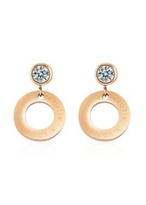 Paar Ohrh&auml;nger AILORIA "Ohrringe AGATHE", gold (ros&eacute;gold), Ohrringe, Damen, Edelstahl, Paar Ohrh&auml;nger