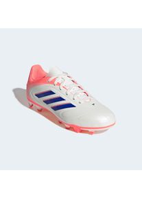 Fu&szlig;ballschuh adidas Performance "COPA PURE 3 CLUB FIRM/MULTI-GROUND KINDER", Kinder, Gr. 38, sanftes wei&szlig;, lucid blau, signal coral, Synthetik, Schuhe Fu&szlig;ballschuh, geeignet f&uuml;r Rasen- und Kunstrasenpl&auml;tze, f&uuml;r Kinder & Jugendliche