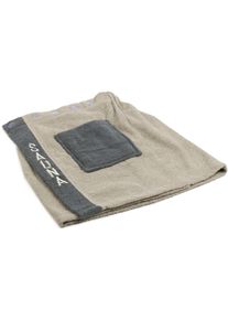 G&ouml;zze Kilt G&Ouml;ZZE "Sauna Kilt, ideal f&uuml;r Sauna & Spa", grau (taupe), L:136cm, Walkfrottee, Hausm&auml;ntel, Kilt, Saunakilt f&uuml;r Herren, 100% Baumwolle, verstellbare Kn&ouml;pfe, Bestickung