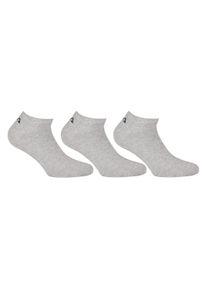 Sneakersocken Fila "Socken 3er Pack", Damen, Gr. 39-42, grau, Obermaterial: 75% Baumwolle CO. 23% Polyester PES. 2% Elasthan EL., Socken Sneakersocken