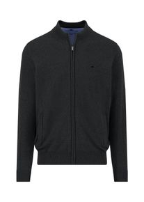 Strickpullover Fynch-Hatton, Herren, Gr. S, schwarz, Strick, Obermaterial: 100% Baumwolle, unifarben, regular fit taillenbedeckt, ohne Ausschnitt, Pullover Strickpullover, aus Baumwolle, mit Stehkragen, mit Rei&szlig;verschluss, Regular Fit