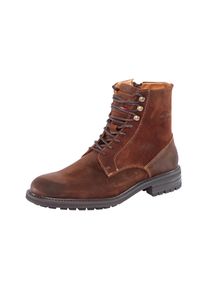 Pantofola d'Oro Winterboots PANTOFOLA D&acute;ORO "CAMPIGLIO HIGH", Damen, Gr. 43, braun (warm braun), Leder, Schuhe Winterboots, rutschfeste Gummilaufsohle, Schaftform hoch, Schn&uuml;rung, aus Leder