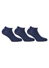 Sneakersocken Fila "Socken 3er Pack", Damen, Gr. 47-50, blau (marine), Obermaterial: 75% Baumwolle CO. 23% Polyester PES. 2% Elasthan EL., Socken Sneakersocken