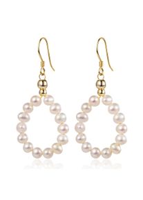 Perlenohrringe AILORIA "Ohrringe SHIOMI", wei&szlig;, Ohrringe, Damen, Silber 925 (Sterlingsilber), Perlenohrringe